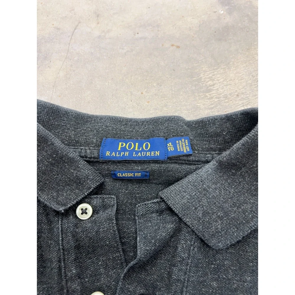 Polo Ralph Lauren Polo Shirt Men's XL Charcoal Gray Pony Embroidered Classic Fit